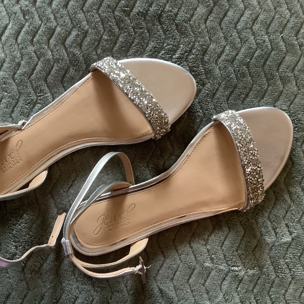 Macy’s flat shoes with silver bling